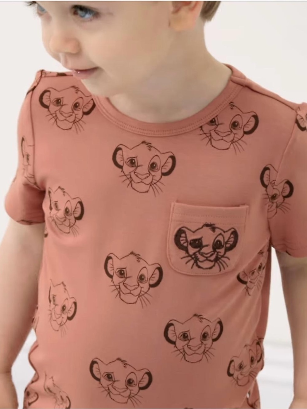 Little Sleepies Disney Simba Bamboo Tee 12-18 Months Lion King Graphic Shirt